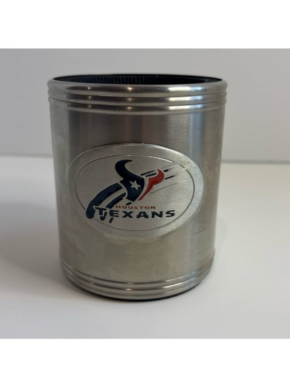 Houston Texans Stainless Steel Can Koozie – Vintage Y2K Sport Block Aesthetic